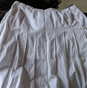 Chaps White Skirt